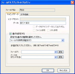 書式の設定（クリックして拡大）