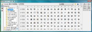 パソコンに登録した外字