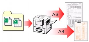 帳票ファイルの一括印刷