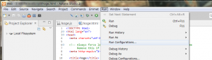 Run Configurations