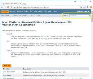 検索可能になったJavadoc